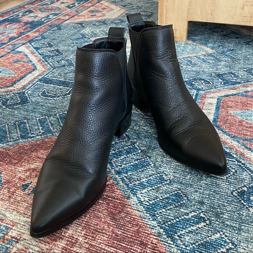 Black ankle bootie